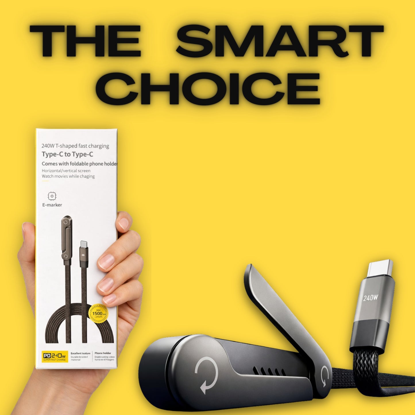 Premium Cable 240 W with Folding Stand